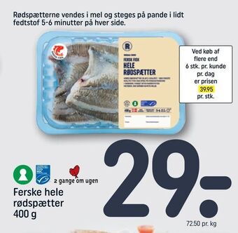 REMA 1000 Ferske hele rødspætter tilbud