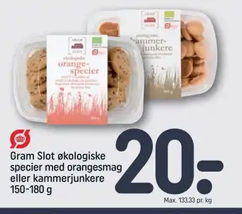 REMA 1000 Gram Slot økologiske specier med orangesmag eller kammerjunkere tilbud