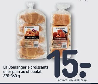 REMA 1000 La Boulangerie croissants eller pain au chocolat tilbud