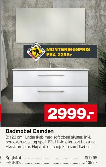 Bauhaus Badmøbel Camden tilbud