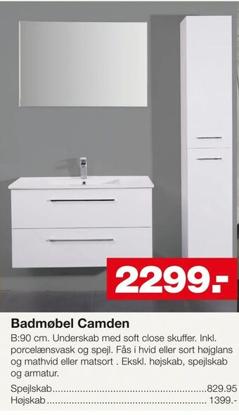 Bauhaus Badmøbel Camden tilbud