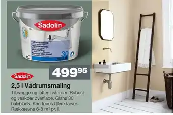 2,5 l Vådrumsmaling