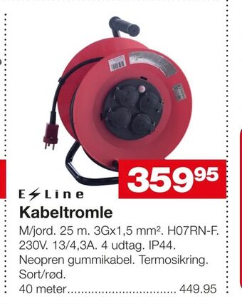 Bauhaus Kabeltromle tilbud