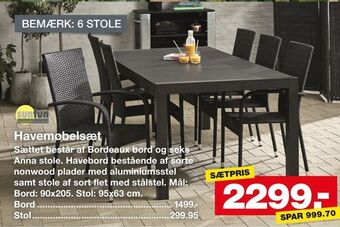 Bauhaus Havemøbelsæt tilbud