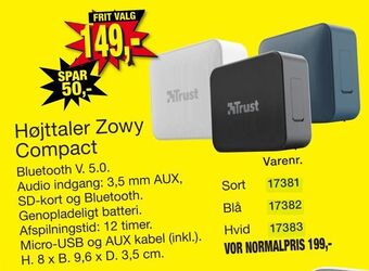 Harald Nyborg Højttaler Zowy Compact tilbud