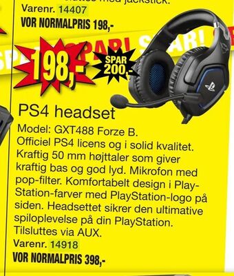 PS4 headset