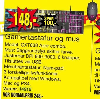 Harald Nyborg Gamertastatur og mus tilbud