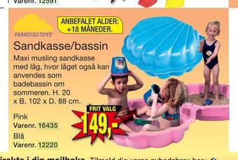 Harald Nyborg Sandkasse/bassin tilbud
