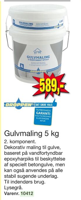 Harald Nyborg Gulvmaling 5 kg tilbud