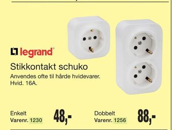 Harald Nyborg Stikkontakt schuko tilbud
