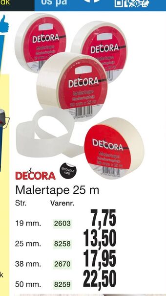 Harald Nyborg Malertape 25 m tilbud