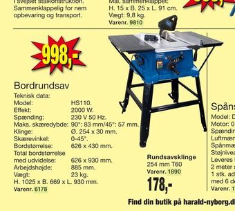 Harald Nyborg Bordrundsav tilbud