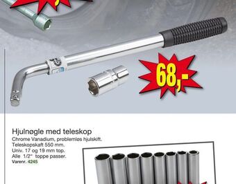 Harald Nyborg Hjulnøgle med teleskop tilbud