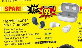 Harald Nyborg Høretelefoner Nika Compact tilbud