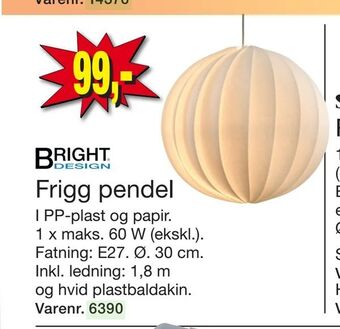 Harald Nyborg Frigg pendel tilbud