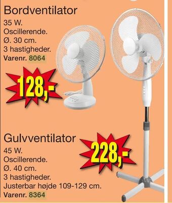 Harald Nyborg Gulvventilator tilbud