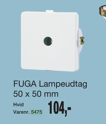 Harald Nyborg Fuga Lampeudtag 50 x 50 mm. tilbud