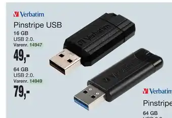 Harald Nyborg Pinstripe USB tilbud