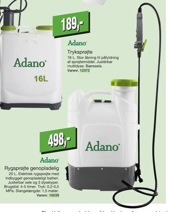 Harald Nyborg Rygsprøjte genopladelig tilbud