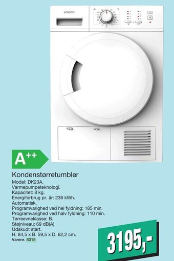 Harald Nyborg Kondenstørretumbler tilbud
