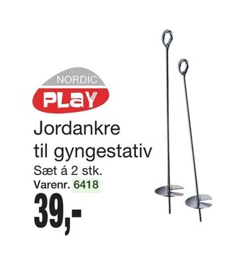 Harald Nyborg Jordankre til gyngestativ tilbud