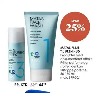 Matas Matas pleje til uren hud tilbud