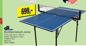 Harald Nyborg Bordtennisbord Junior tilbud