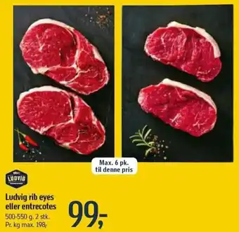 Ludvig Rib Ayes Eller Entrecotes 500-550g