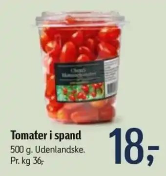 Føtex Tomater i Spand 500g tilbud