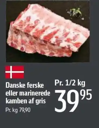 Føtex Danske Ferske Eller Marinerede Kamben 1/2kg tilbud