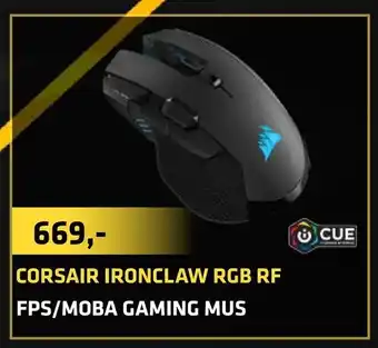 LabTech Data Corsair ironclaw rgb rf fps/moba gaming mus tilbud