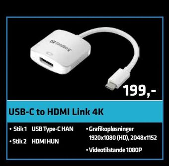 Usb-c to HDMI Link 4K
