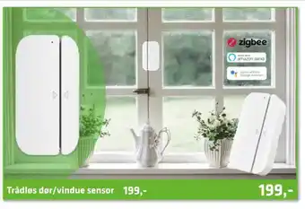 Trådløs dør/vindue sensor 199,00
