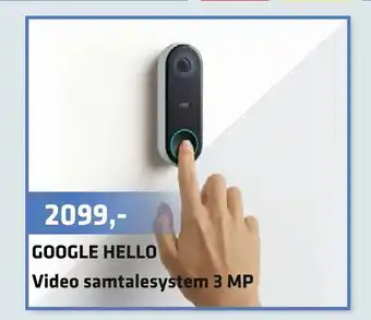 LabTech Data GOOGLE HELLO Video samtalesystem 3 MP tilbud