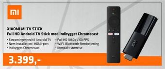 LabTech Data XIAOMI MI TV STICK Full HD Android TV Stick med indbygget Chromecast tilbud