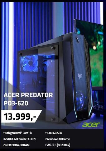 LabTech Data Acer predator po3-620 tilbud