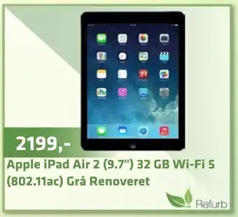 LabTech Data Apple iPad Air 2 (9,7") 32 GB Wi-Fi 5 tilbud
