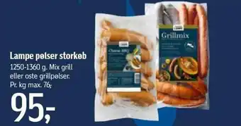 Føtex Lampe Pølser Storkøb 1250-1360 tilbud