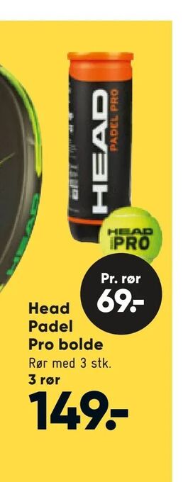 Bilka Head Padel Pro bolde tilbud