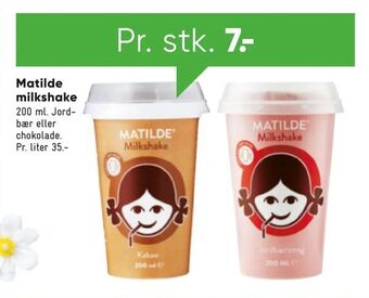 Bilka Matilde milkshake tilbud