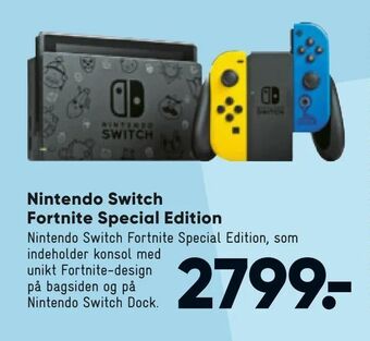 Bilka Nintendo Switch Fortnite Special Edition tilbud