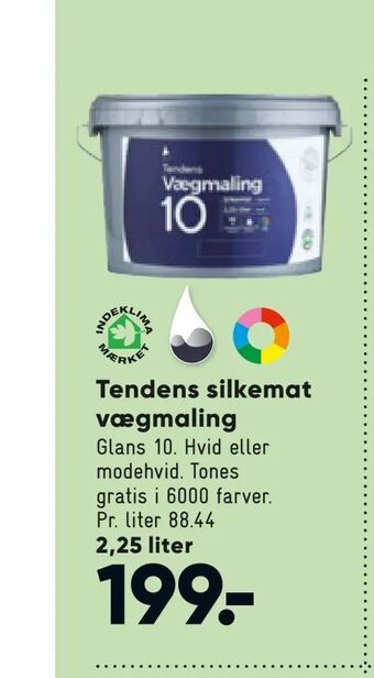 Bilka Tendens silkemat vægmaling tilbud