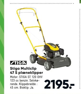 Bilka Stiga Multiclip 47 S plæneklipper tilbud