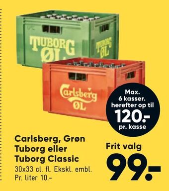 Bilka Carlsberg, Grøn Tuborg eller Tuborg Classic tilbud
