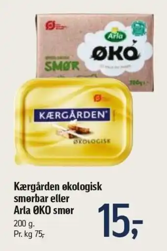Føtex Kærgården Økologisk Smørbar 200g tilbud