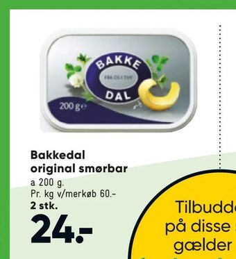 Bilka Bakkedal original smørbar tilbud