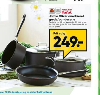 Bilka Jamie Oliver anodiseret gryde/pandeserie tilbud