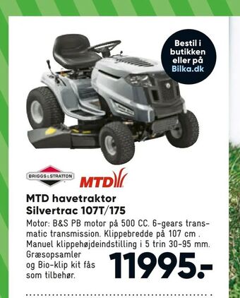 MTD havetraktor Silvertrac 107T/175