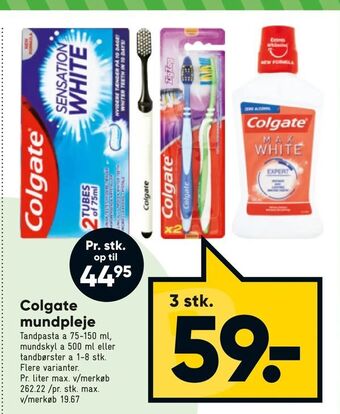 Bilka Colgate mundpleje tilbud