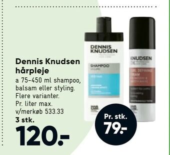 Bilka Dennis Knudsen hårpleje tilbud
